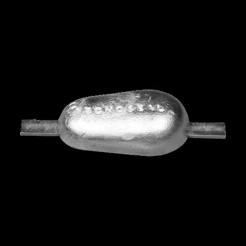 tear drop weld-on anode 3kg - 00352 - 00352