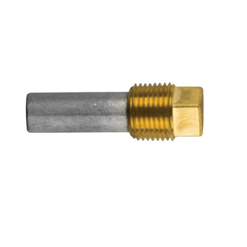 Caterpillar  pencil anode &Oslash; 12 L.40  plug th.3/8''bspt - 02027t - 02027TAL