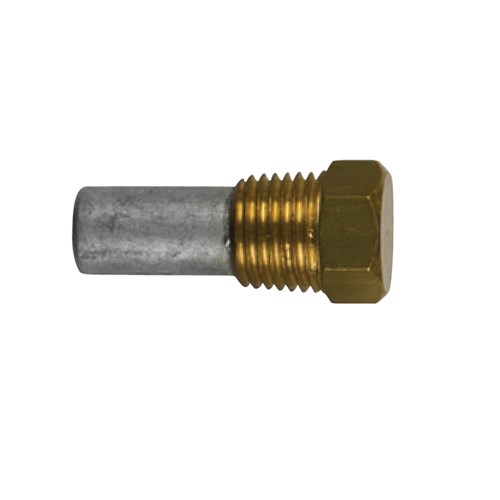 ZF pencil anode &Oslash;10 L.18  with brass plug 1/4''Bspt - 06002t 1 - 06002T