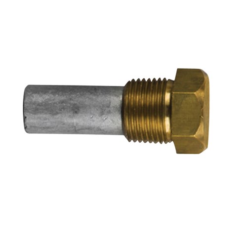 ZF pencil anode &Oslash;12 L.26  with brass plug 3/8''Bspt - 06003t - 06003T
