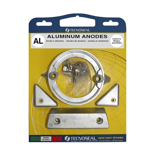Volvo kit 290 C Duo Prop in alluminium with hardware - Kitvolvodp290alc - KITVOLVODP290-AL-C