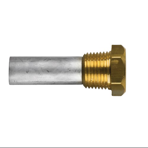 Pencil complete anode  &Oslash;5/8'' L=1'' thread=1/2''NPT - Tec e2a - TEC-E2A